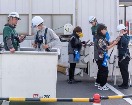 高所作業車乗車体験（ワークワクワク河内長野）