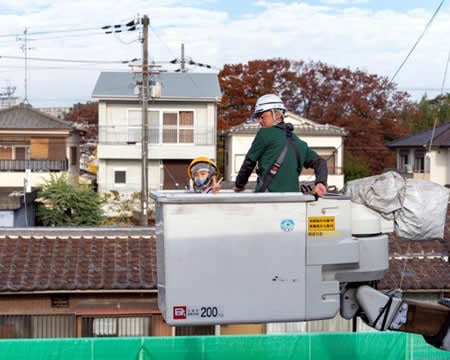 高所作業車乗車体験（ワークワクワク河内長野）