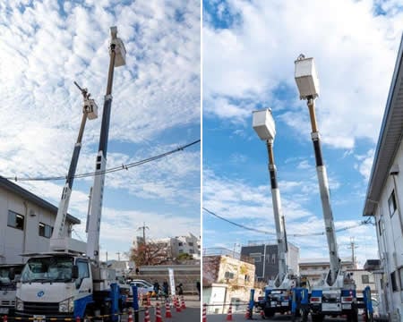 高所作業車乗車体験（ワークワクワク河内長野）