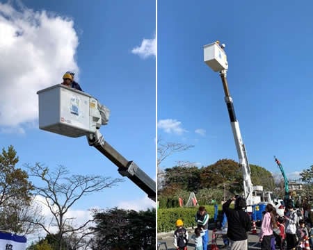 高所作業車乗車体験（One Love FESTA）